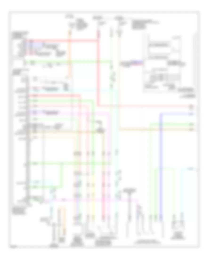 Электросхема интеллектуального круиз контроля (1 из 2) для Infiniti FX35 2011