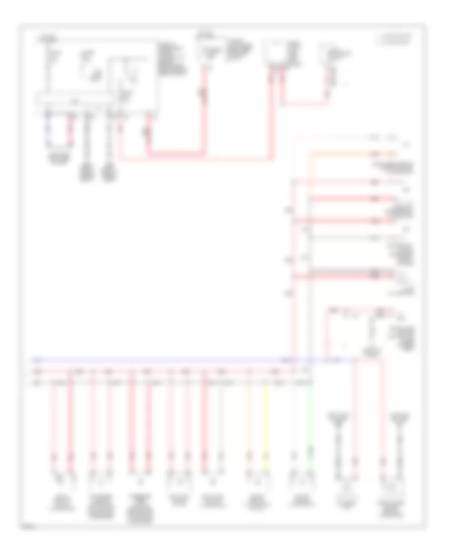Электросхема подсветки приборов (2 из 2) для Infiniti FX35 2011