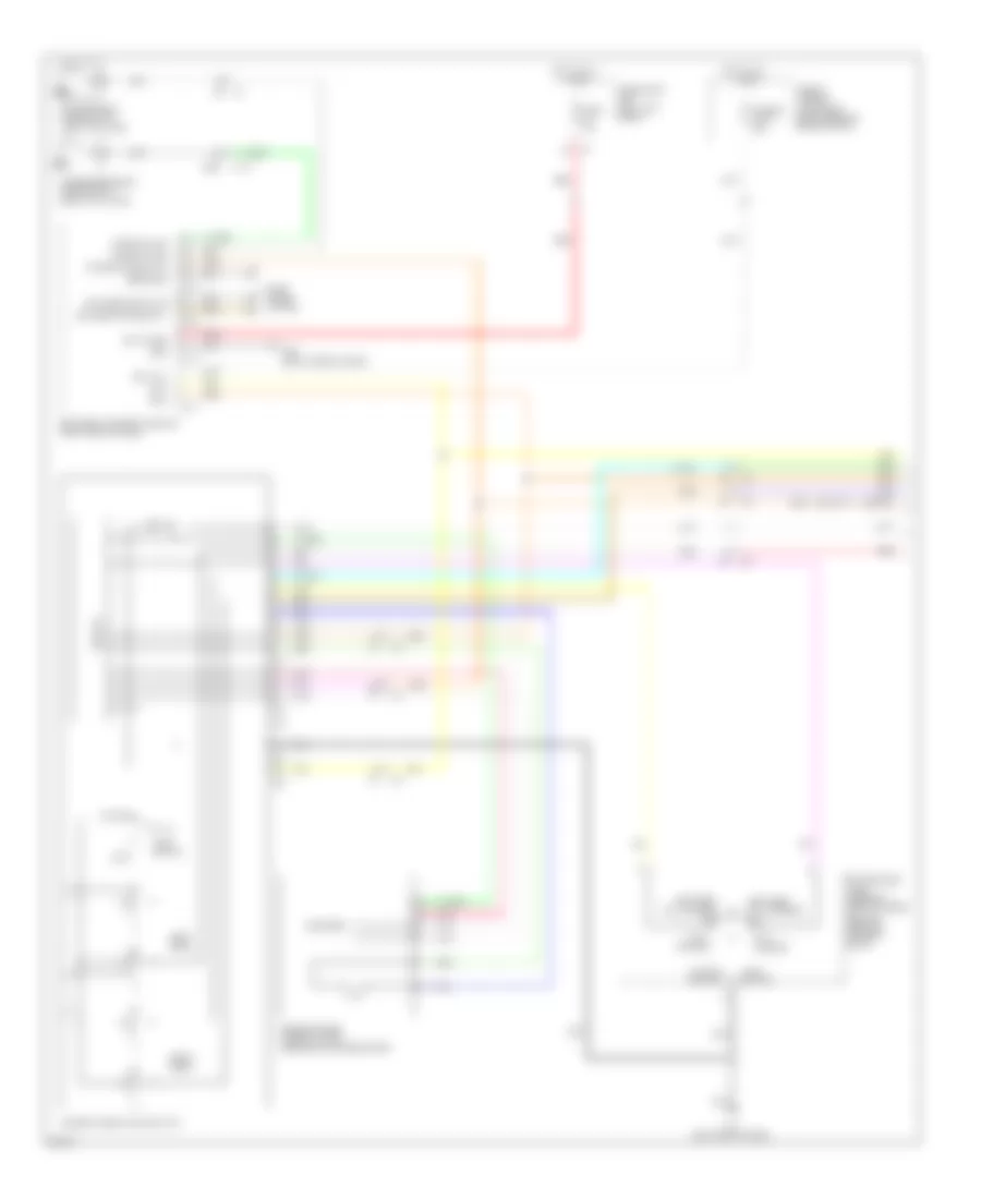 Электросхема стеклоподъемников, С Система Антиповышения Водительской стороны (1 из 2) для Infiniti FX35 2011