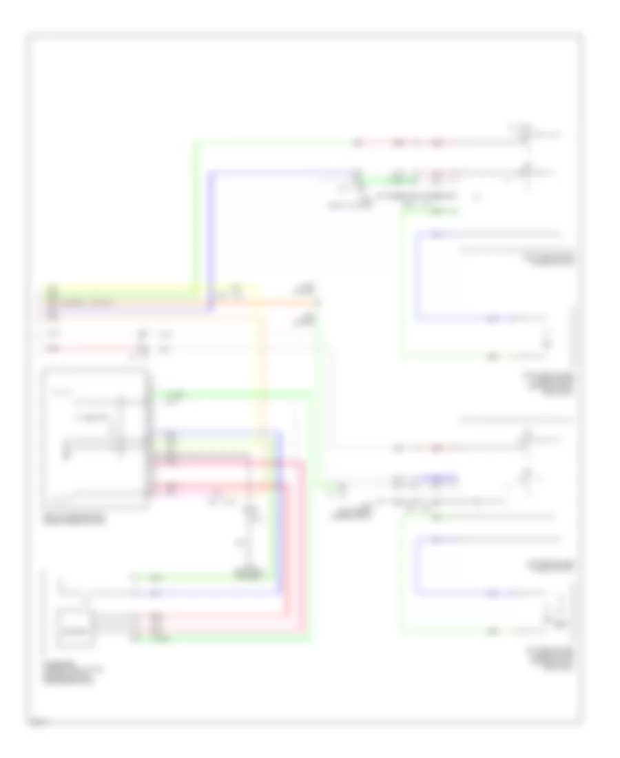 Электросхема стеклоподъемников, С Система Антиповышения Водительской стороны (2 из 2) для Infiniti FX35 2011