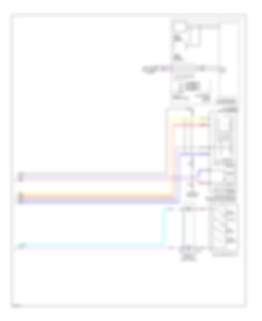 Электросхема системы круизконтроля (2 из 2) для Infiniti FX50 2011
