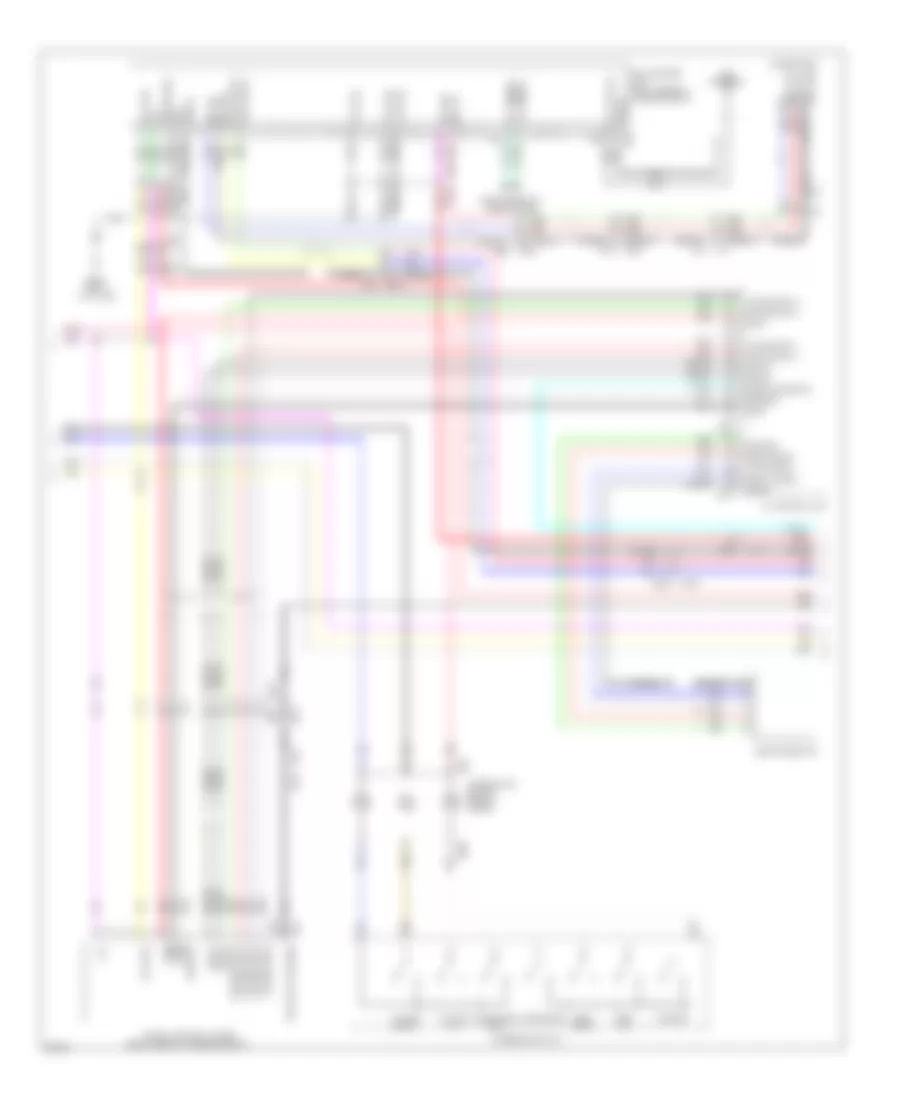 Электросхема магнитолы, без Навигация (2 из 4) для Infiniti FX50 2011