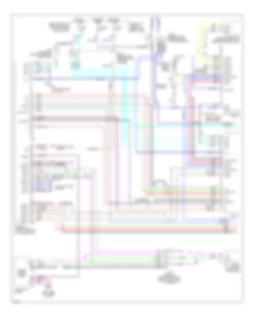 Схема Информационной системы Транспортного средства, С Навигация (1 из 2) для Infiniti M45 2003