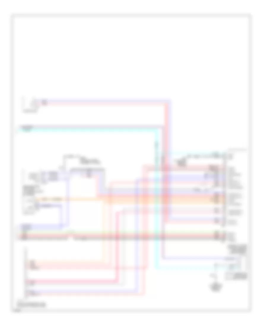 Схема Информационной системы Транспортного средства, С Навигация (2 из 2) для Infiniti M45 2003