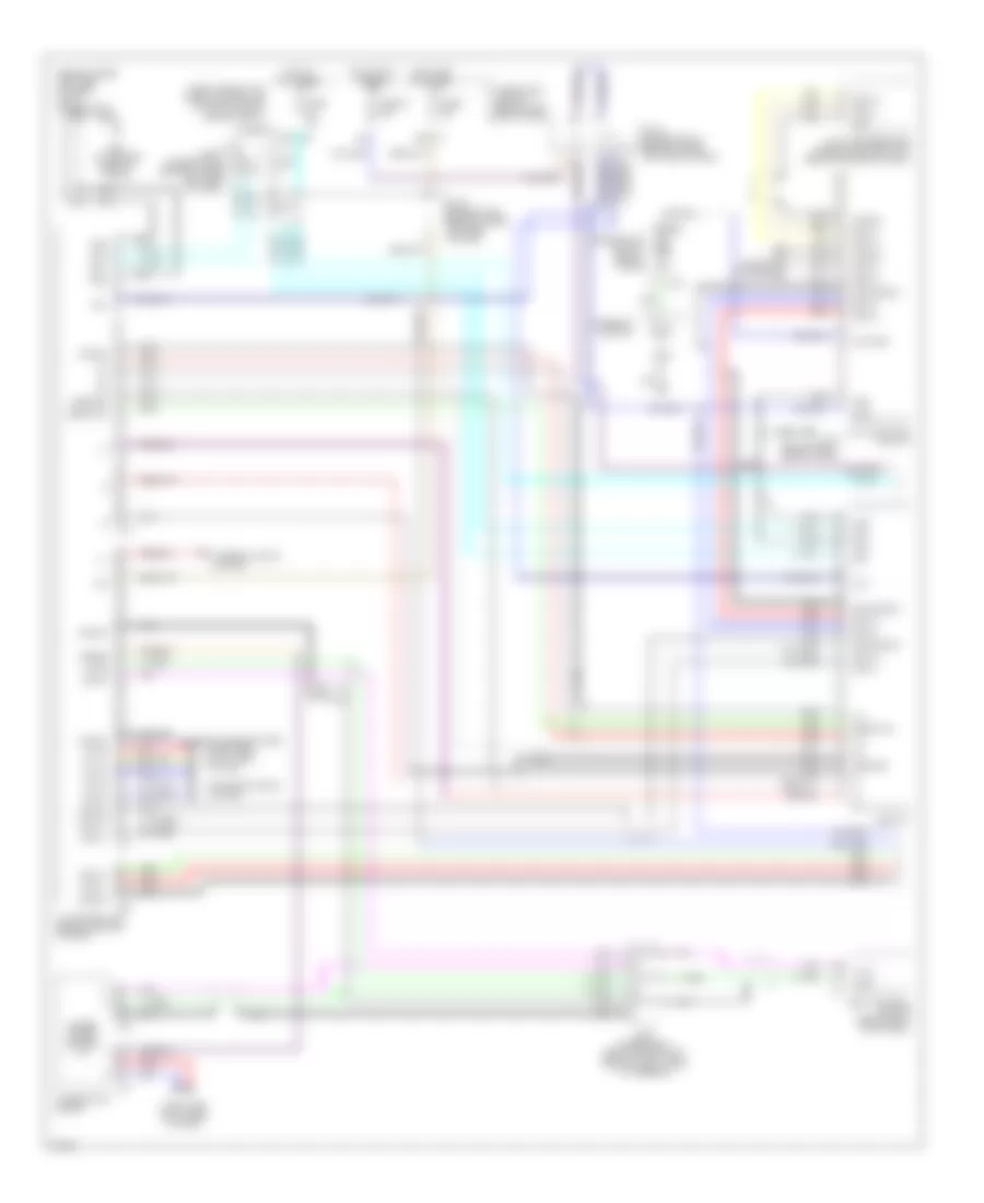 Схема Информационной системы Транспортного средства, без Навигация (1 из 2) для Infiniti M45 2003