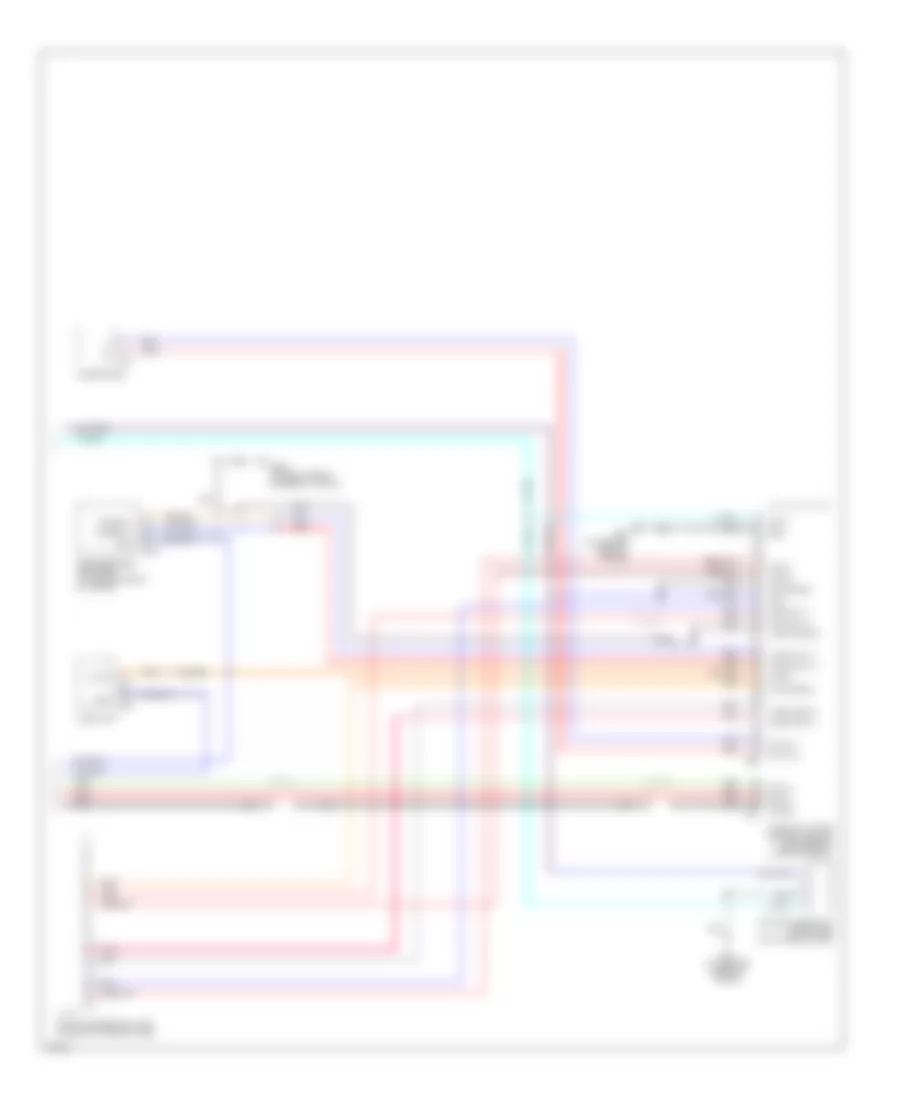 Схема Информационной системы Транспортного средства, без Навигация (2 из 2) для Infiniti M45 2003