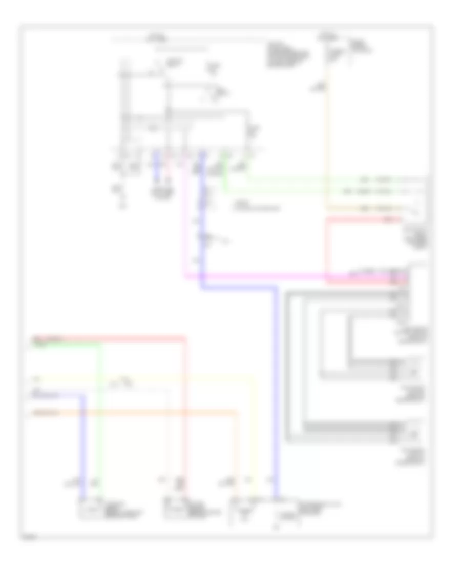 Электросхема кондиционера (2 из 2) для Infiniti G25 Journey 2011