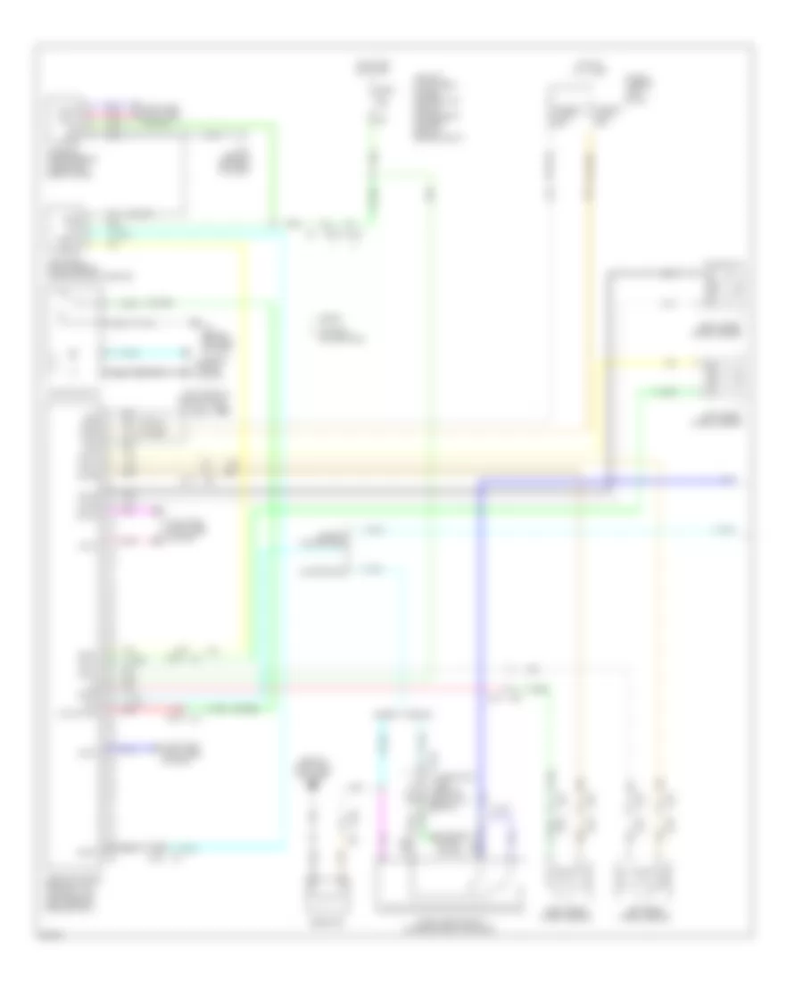 Электросхема антиблокировочной тормозной системы АБС (ABS) (1 из 2) для Infiniti G25 Journey 2011
