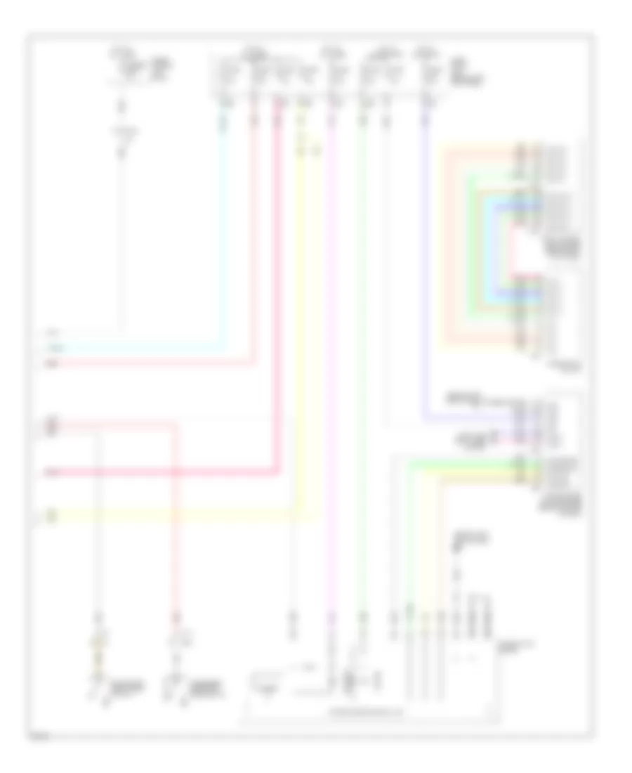Электросхема противоугонной сигнализации (4 из 4) для Infiniti G25 Journey 2011