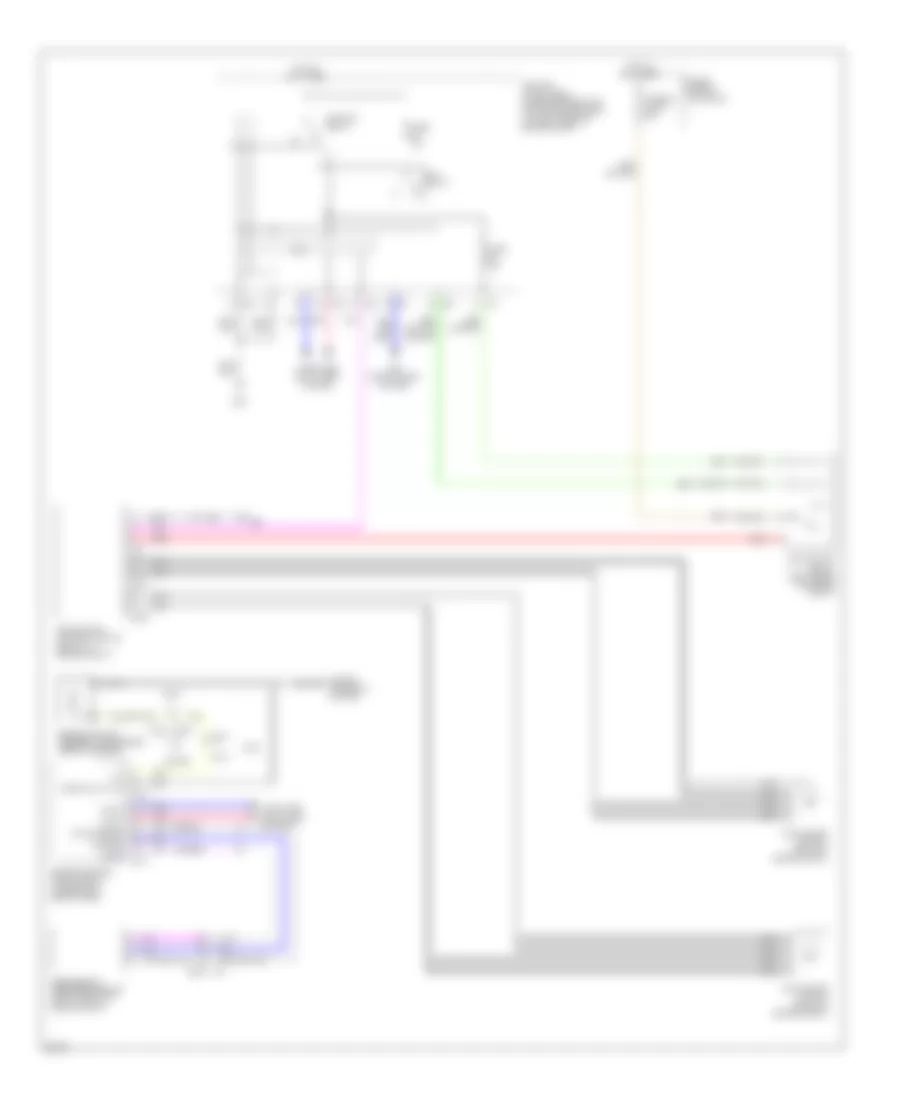Электросхема системы охлаждения для Infiniti G25 Journey 2011