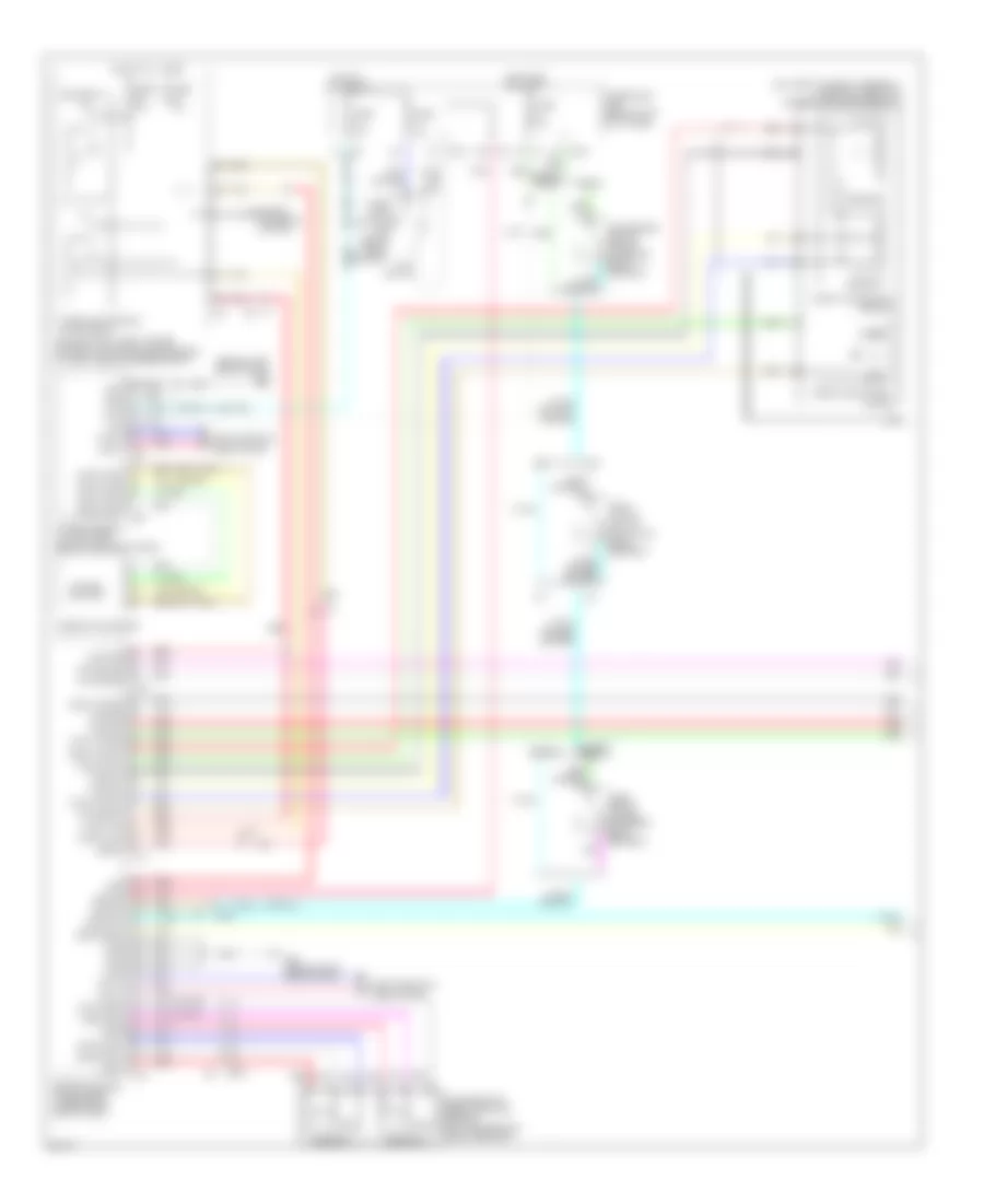 Электросхема системы круизконтроля (1 из 2) для Infiniti G25 Journey 2011