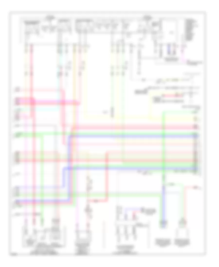 2.5L, Электросхема системы управления двигателя (2 из 5) для Infiniti G25 Journey 2011