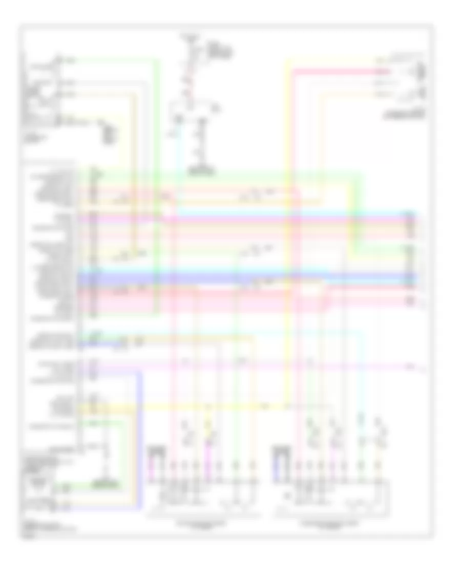 Электросхема системы памяти, седан (1 из 3) для Infiniti G25 Journey 2011