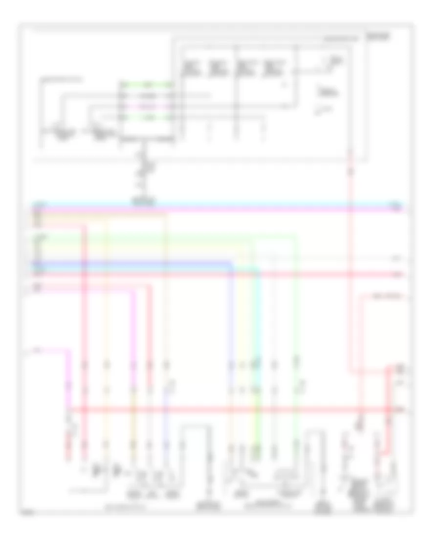 Электросхема системы памяти, седан (2 из 3) для Infiniti G25 Journey 2011