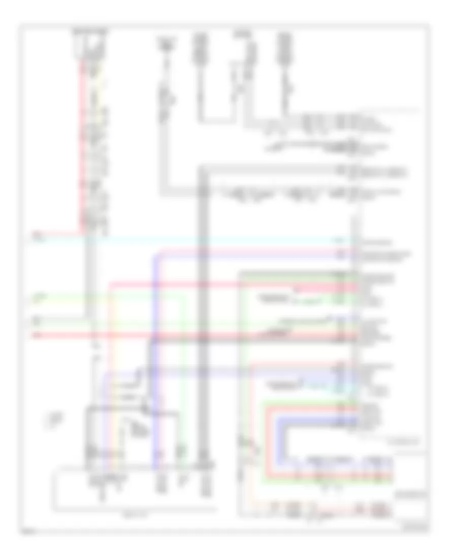 Электросхема навигации GPS (4 из 4) для Infiniti G25 Journey 2011