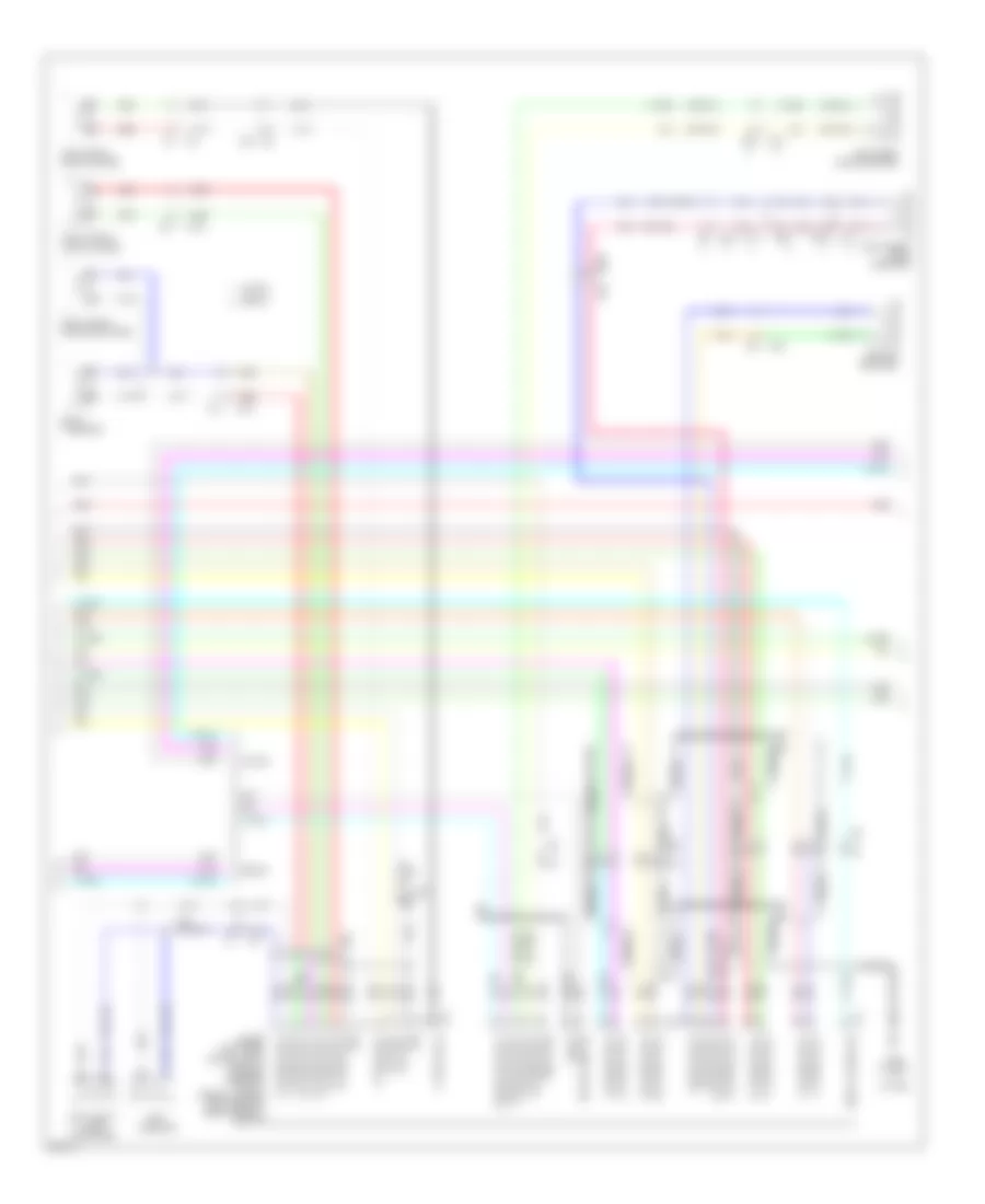 Электросхема магнитолы Bose, С Навигация (2 из 4) для Infiniti G25 Journey 2011