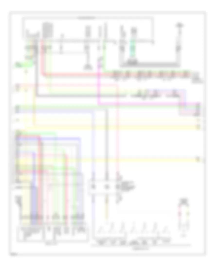 Электросхема магнитолы Bose, без Навигация (2 из 4) для Infiniti G25 Journey 2011
