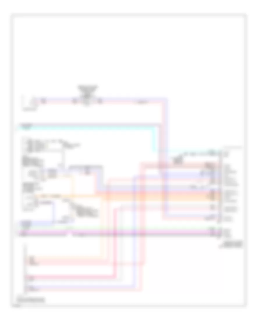 Схема Информационной системы Транспортного средства, С Навигация (2 из 2) для Infiniti Q45 2003