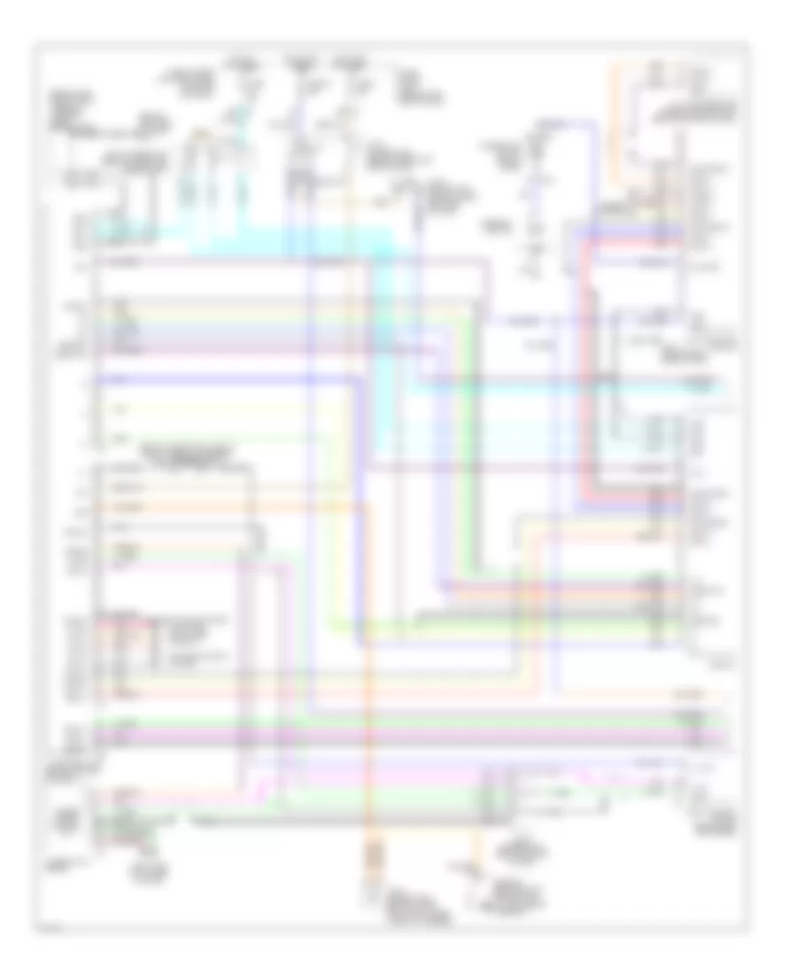 Схема Информационной системы Транспортного средства, без Навигация (1 из 2) для Infiniti Q45 2003
