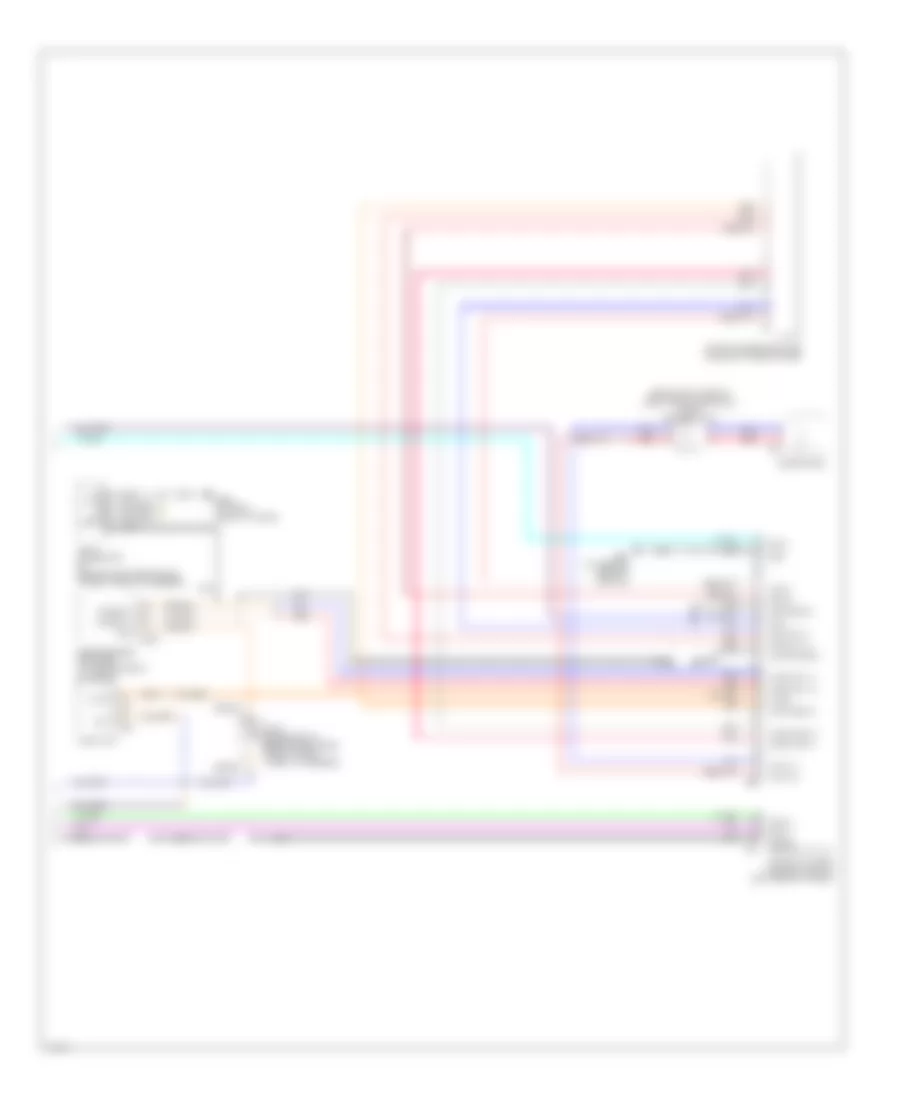 Схема Информационной системы Транспортного средства, без Навигация (2 из 2) для Infiniti Q45 2003