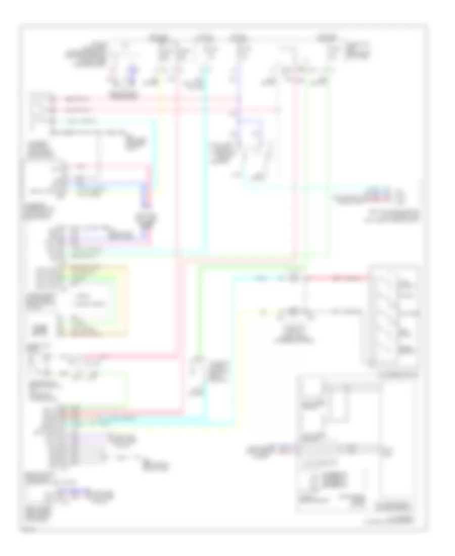 Электросхема интеллектуального круиз контроля для Infiniti G25 x 2011