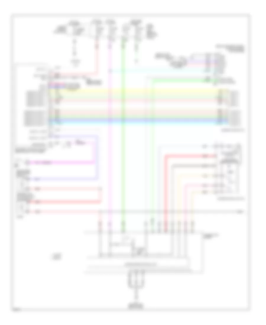 Электросхема подсветки приборов (1 из 2) для Infiniti G25 x 2011