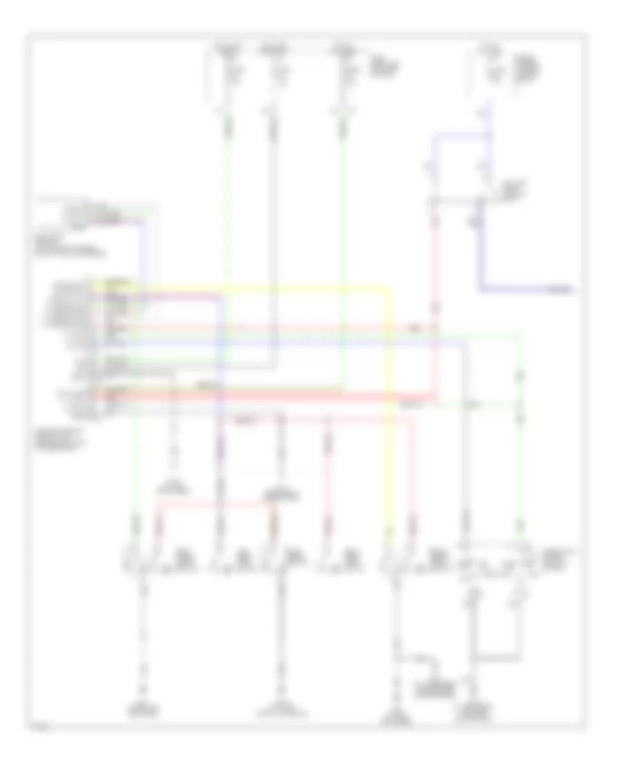 Электросхема подсветки приборов (1 из 2) для Infiniti QX4 2003