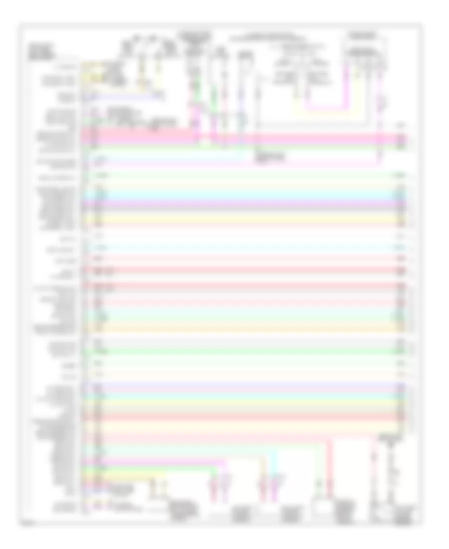 Электросхема противоугонной сигнализации, седан (1 из 4) для Infiniti G37 2011