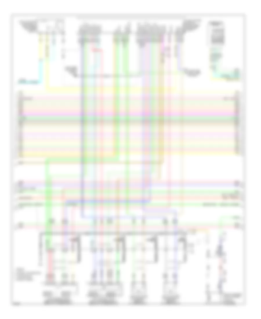 3.7L, Электросхема системы управления двигателя (4 из 5) для Infiniti G37 2011