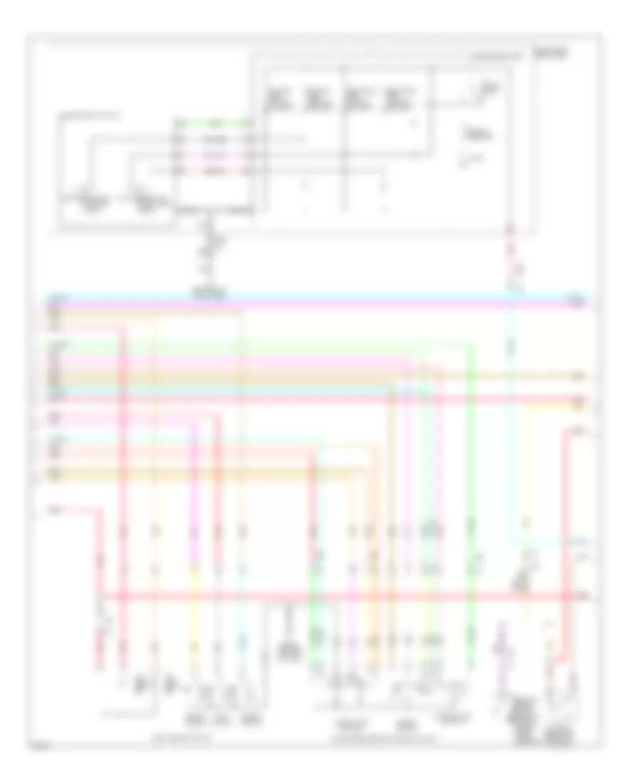 Электросхема системы памяти, Кабриолет (2 из 3) для Infiniti G37 2011