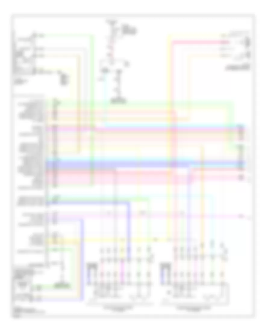 Электросхема системы памяти, Купе (1 из 3) для Infiniti G37 2011