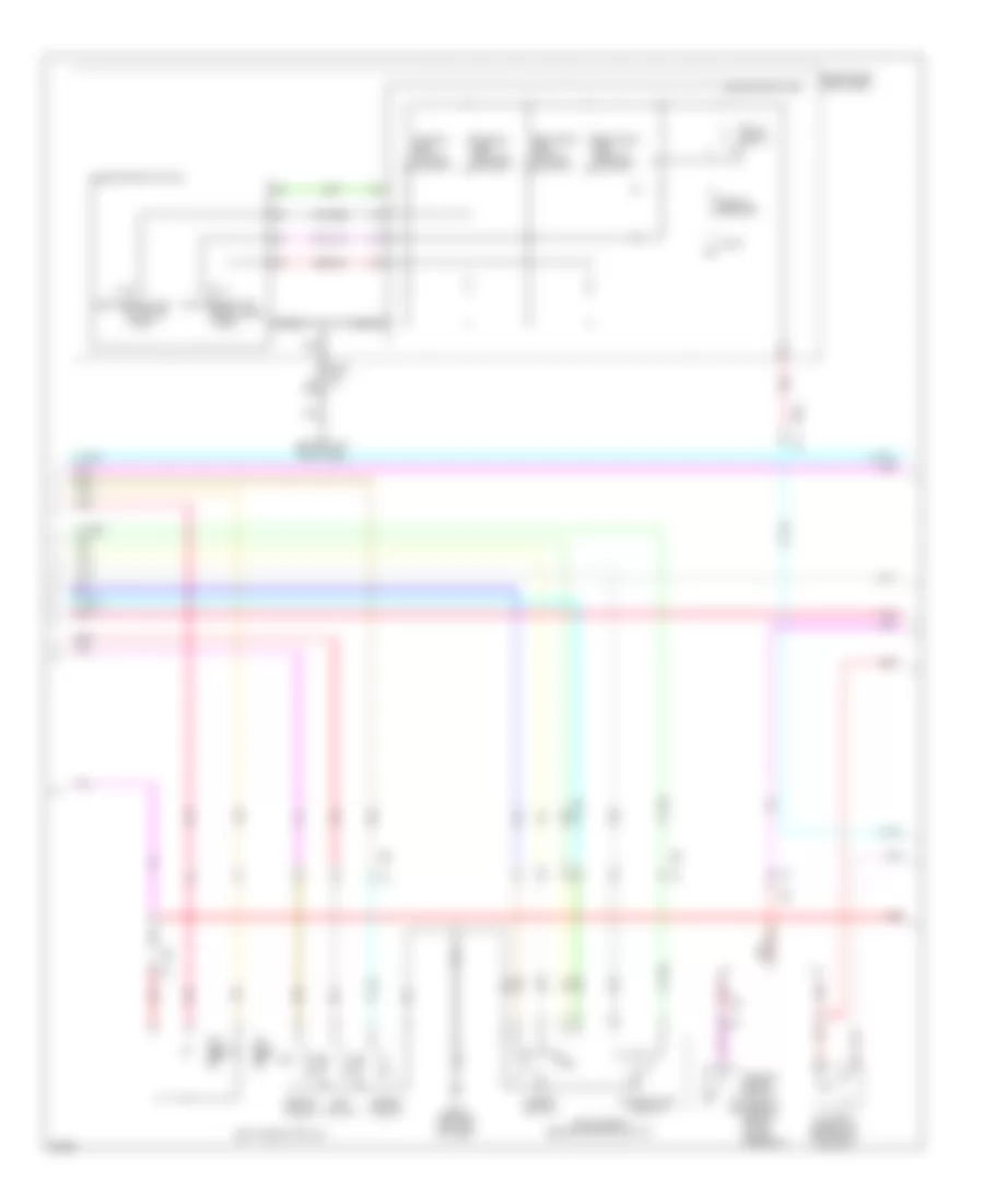 Электросхема системы памяти, Купе (2 из 3) для Infiniti G37 2011