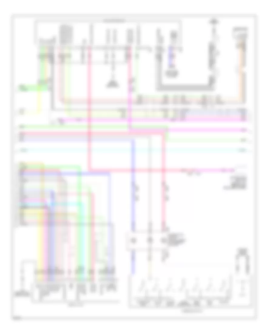 Эдектросхема магнитолы. Базовая комплектация., Кабриолет (2 из 3) для Infiniti G37 2011