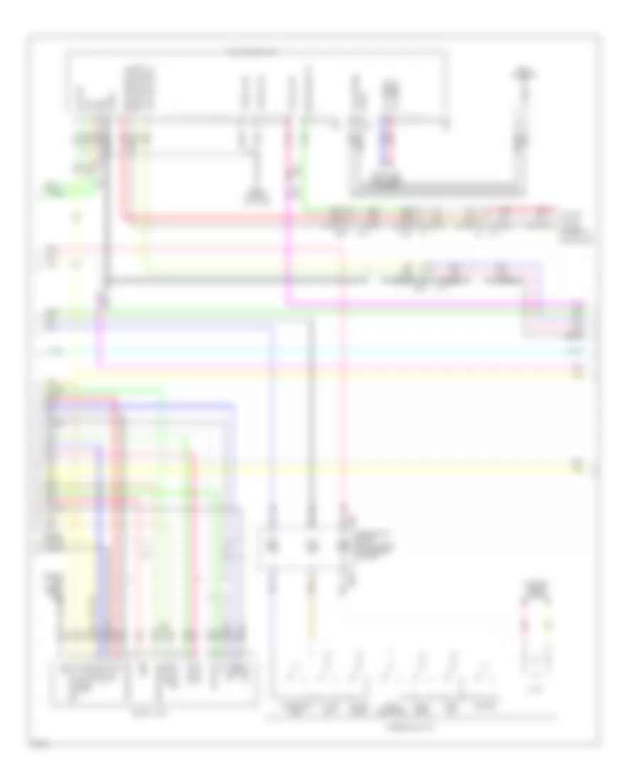 Электросхема магнитолы Bose, Купе without Navigation (2 из 4) для Infiniti G37 x 2011