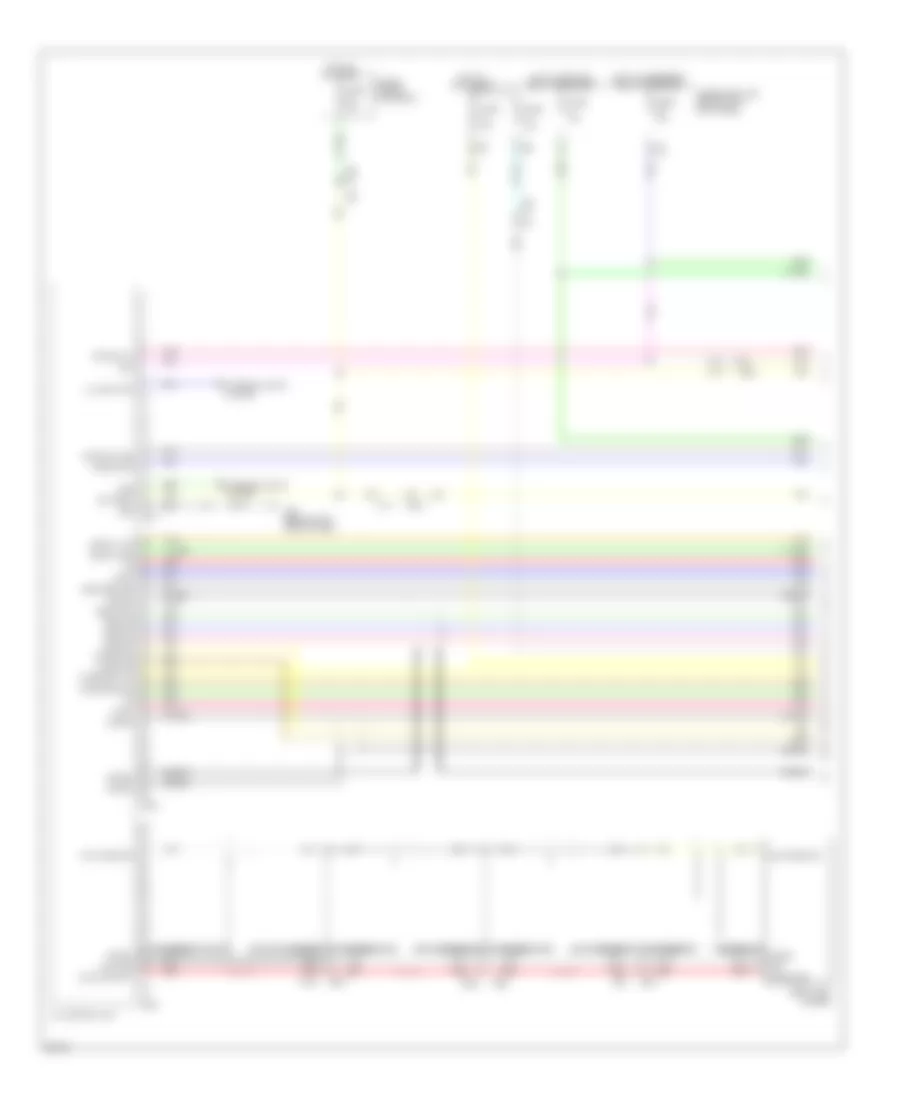 Электросхема магнитолы Bose, Седан без Навигация (1 из 4) для Infiniti G37 x 2011