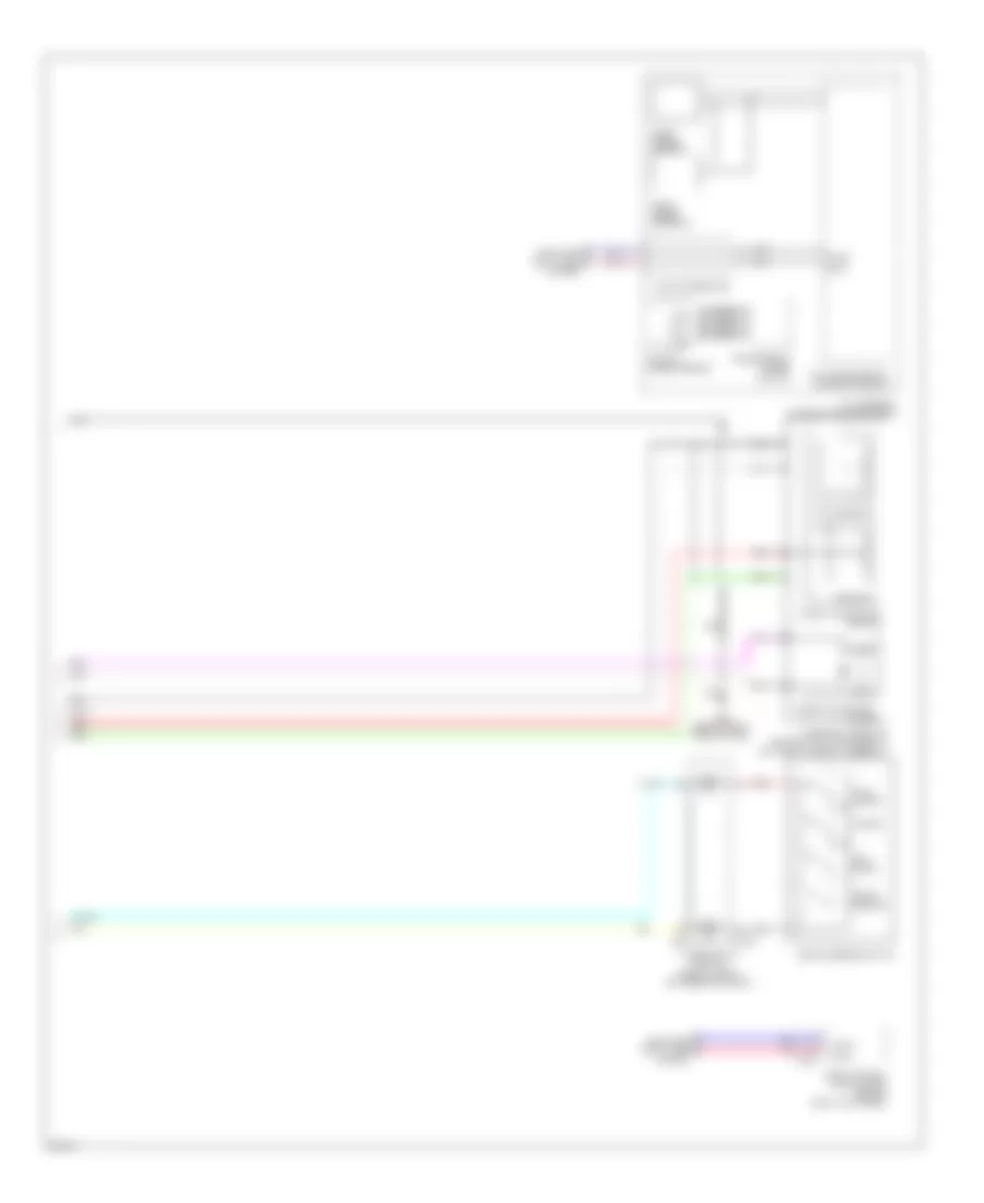 Электросхема системы круизконтроля (2 из 2) для Infiniti G37 x 2011