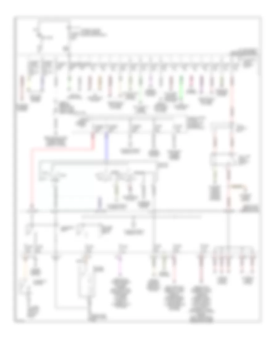Электросхема блока предохранителей и реле (1 из 2) для Infiniti I35 2004