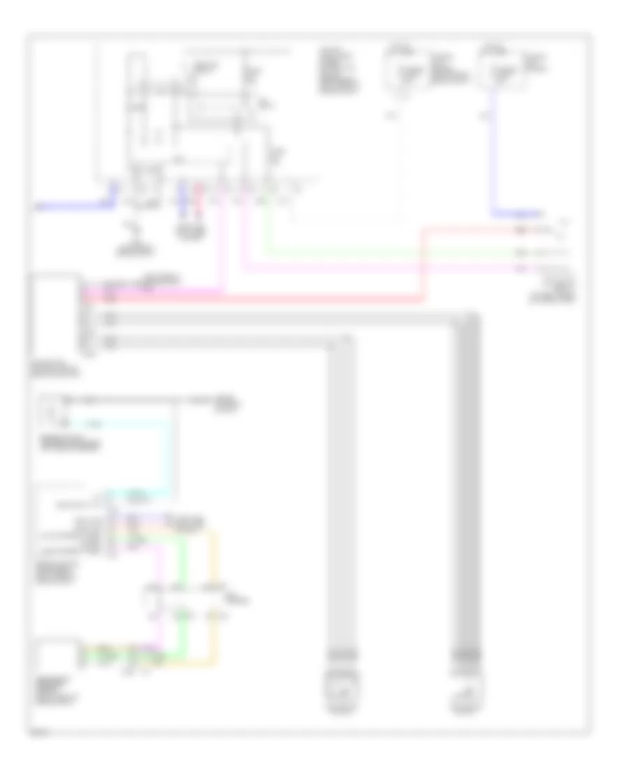 Электросхема кондиционера (4 из 4) для Infiniti M37 Sport 2011