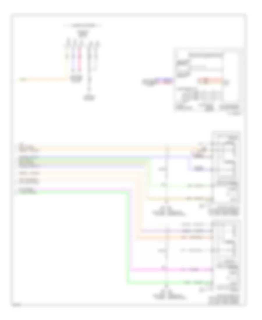Электросхема системы круизконтроля (2 из 2) для Infiniti M37 Sport 2011