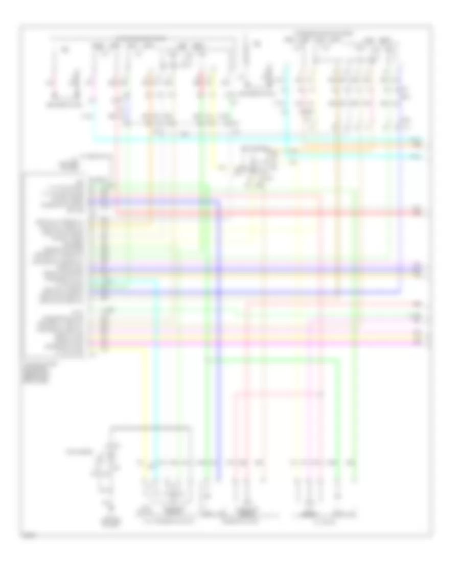 Электросхема системы памяти (1 из 3) для Infiniti M37 Sport 2011