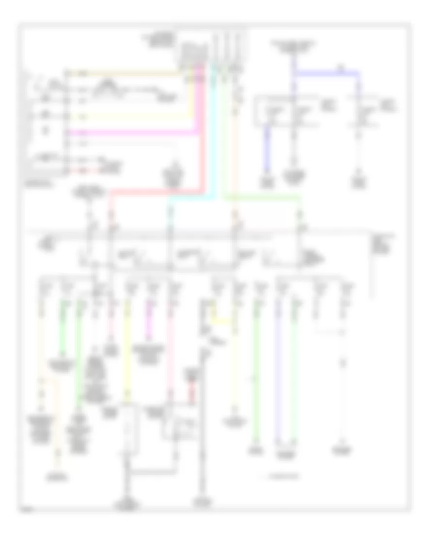Электросхема блока предохранителей и реле (2 из 3) для Infiniti M37 Sport 2011