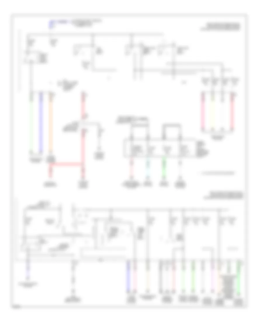 Электросхема блока предохранителей и реле (3 из 3) для Infiniti M37 Sport 2011
