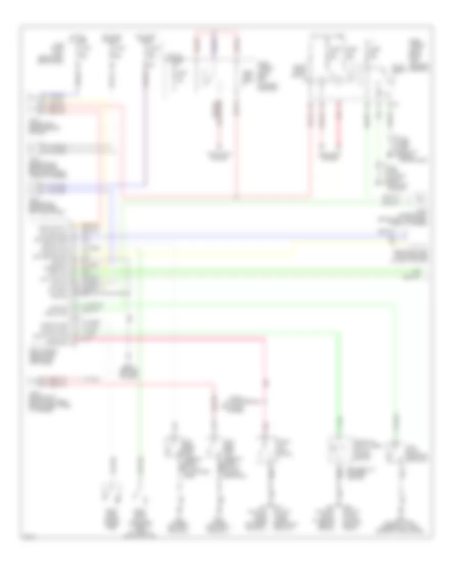 Электросхема открывания авто (1 из 2) для Infiniti Q45 2004