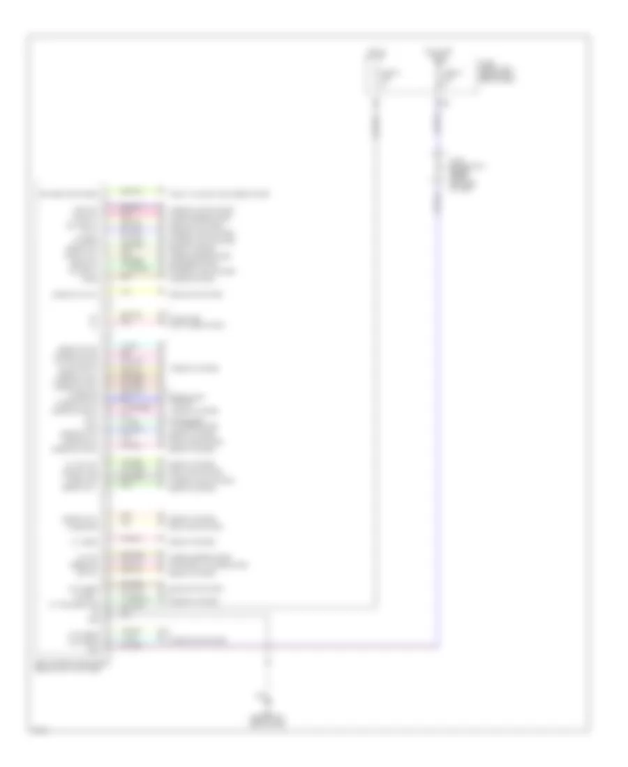 Электросхема блоков управления кузовом (1 из 2) для Infiniti Q45 2004