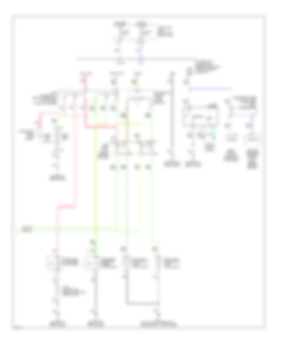 Электросхема внешнего освещения (2 из 2) для Infiniti Q45 2004