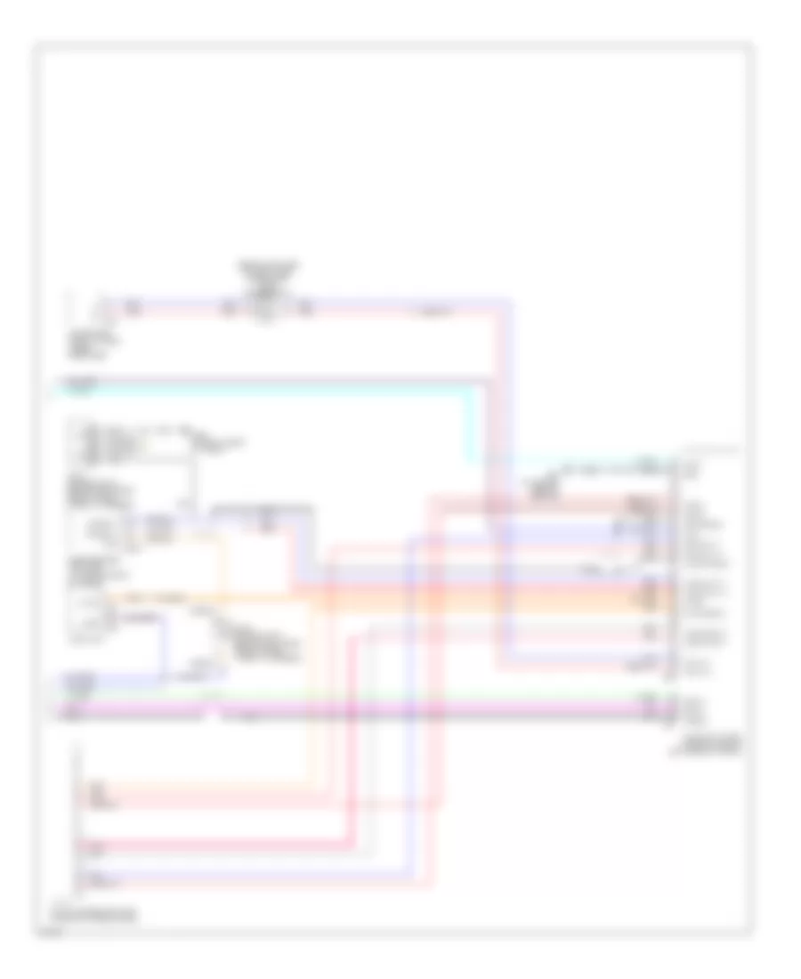 Схема Информационной системы Транспортного средства, С Навигация (2 из 2) для Infiniti Q45 2004