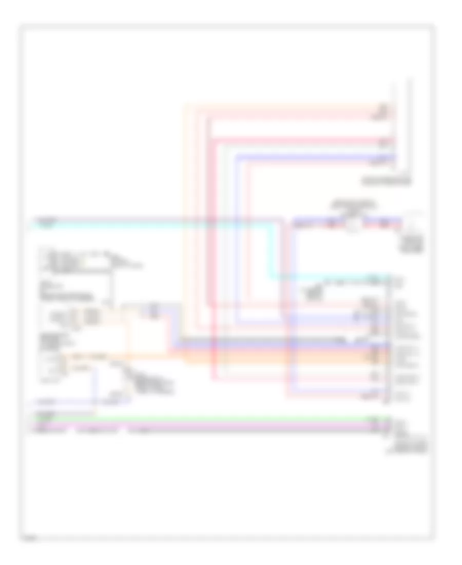 Схема Информационной системы Транспортного средства, без Навигация (2 из 2) для Infiniti Q45 2004