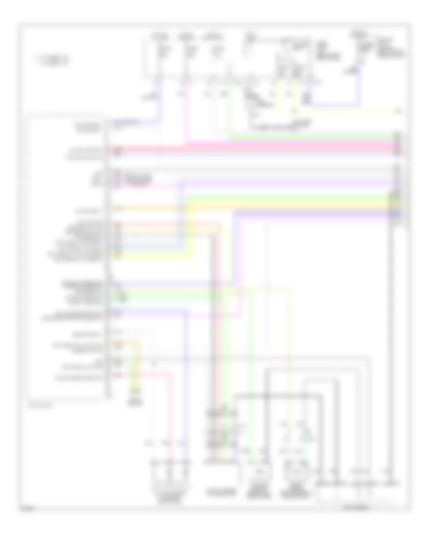 Электросхема кондиционера (1 из 4) для Infiniti M37 x 2011