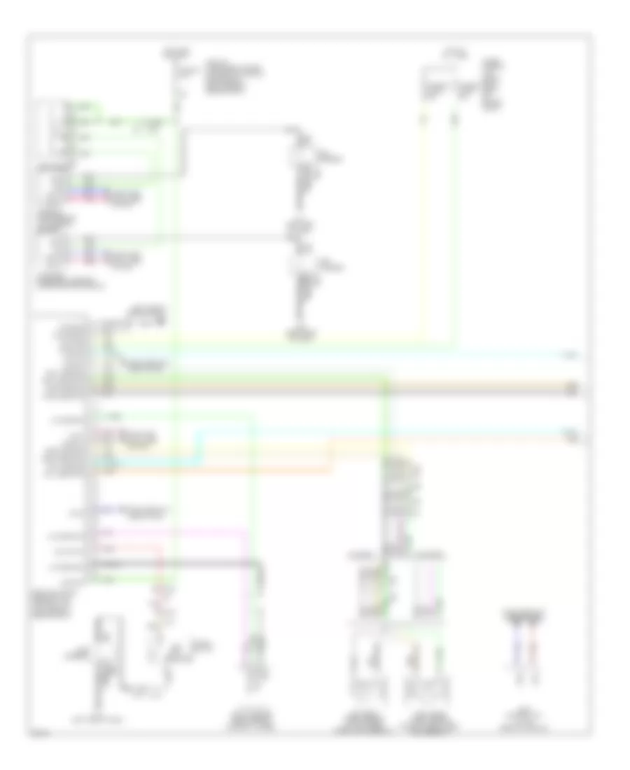 Электросхема антиблокировочной тормозной системы АБС (ABS) (1 из 2) для Infiniti M37 x 2011