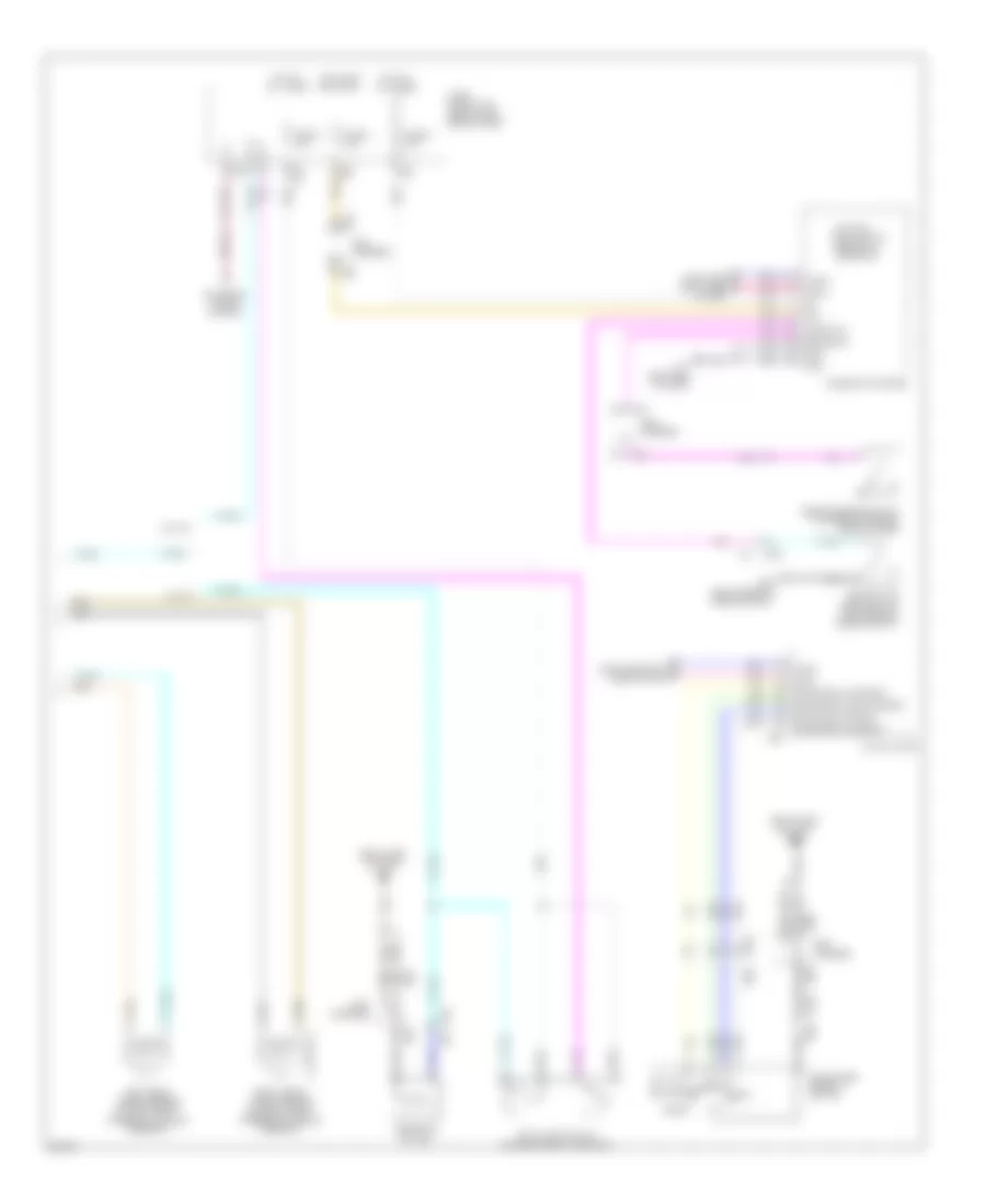 Электросхема антиблокировочной тормозной системы АБС (ABS) (2 из 2) для Infiniti M37 x 2011